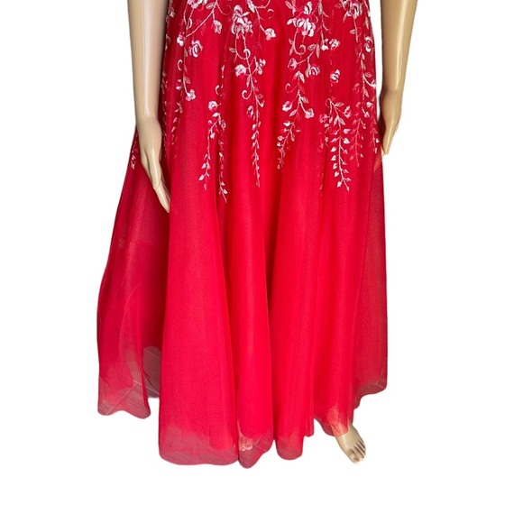 A.B.S Evening by Allen Schwartz red dress size 8 - Picture 8 of 11